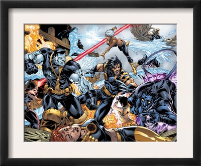 Ultimate X-Men #97 Group: Wolverine, Colossus, Nightcrawler, Storm And Iceman by Mark Brooks Pricing Limited Edition Print image