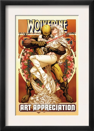 Wolverine Art Appreciation One-Shot Canvas Cover Cover: Wolverine And Emma Frost by Joe Quesada Pricing Limited Edition Print image