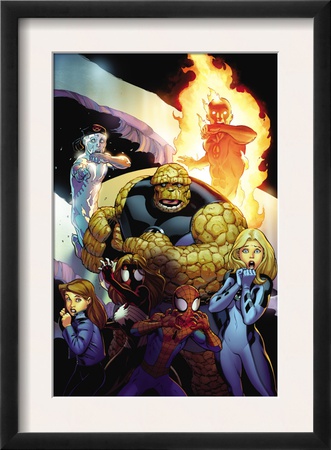 Ultimate Enemy #1 Cover: Spider-Man, Invisible Woman, Spider Woman, Human Torch And Iceman by Ed Mcguiness Pricing Limited Edition Print image