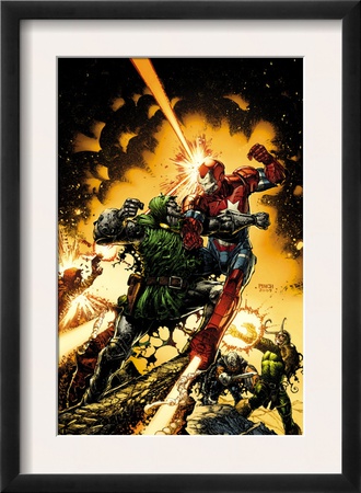 Siege: The Cabal #1 Cover: Dr. Doom And Iron Patriot by David Finch Pricing Limited Edition Print image