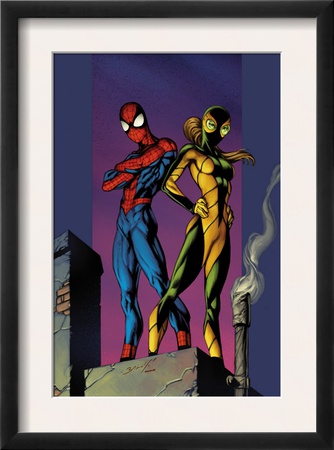 Ultimate Spider-Man #91 Cover: Shadowcat And Spider-Man by Mark Bagley Pricing Limited Edition Print image