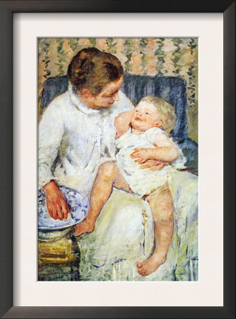 Mother Washing The Tired Child by Mary Cassatt Pricing Limited Edition Print image