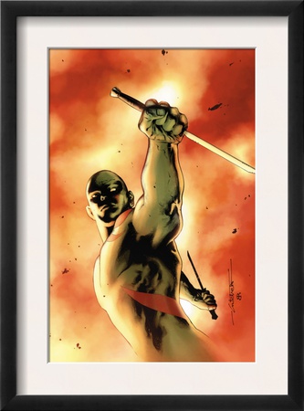 Drax The Destroyer #3 Cover: Drax The Destroyer Fighting by Mitchell Breitweiser Pricing Limited Edition Print image