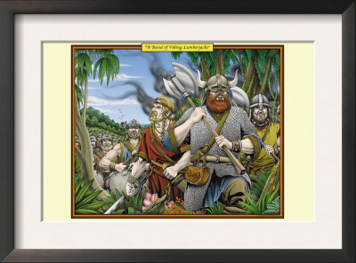 A Band Of Viking Lumberjacks by Richard Kelly Pricing Limited Edition Print image
