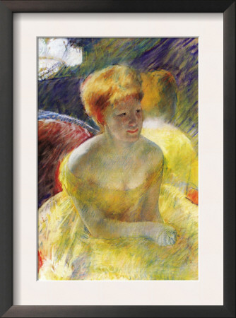 Lydia, The Arms Rested, In The Theater Loge by Mary Cassatt Pricing Limited Edition Print image
