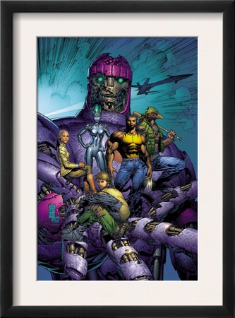 New X-Men #514 Cover: Sentinel, Wolverine, Beak, Nova, Cassandra And E.V.A. by Marc Silvestri Pricing Limited Edition Print image