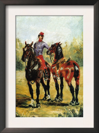 Groom With Two Horses by Henri De Toulouse-Lautrec Pricing Limited Edition Print image