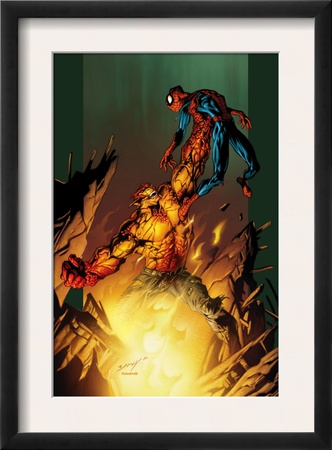 Ultimate Spider-Man #77 Cover: Hobgoblin And Spider-Man Fighting And Flying by Mark Bagley Pricing Limited Edition Print image