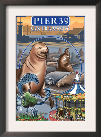 Pier 39 - San Francisco, Ca, C.2009 by Lantern Press Pricing Limited Edition Print image