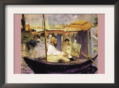 Claude Monet Dans Son Bateau Atelier by Edouard Manet Pricing Limited Edition Print image