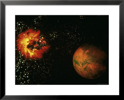 Earth And Fireball by Bill Binger Pricing Limited Edition Print image