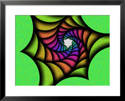 Multi-Colured Abstract Spiral Pattern by Albert Klein Pricing Limited Edition Print image