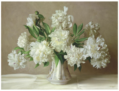 White Peonies by Igor Buzin Pricing Limited Edition Print image