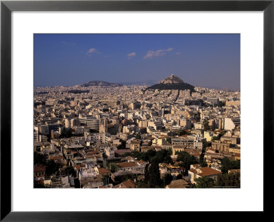 Aerial View Of Plaka & Likavitos Hill, Greece by Walter Bibikow Pricing Limited Edition Print image