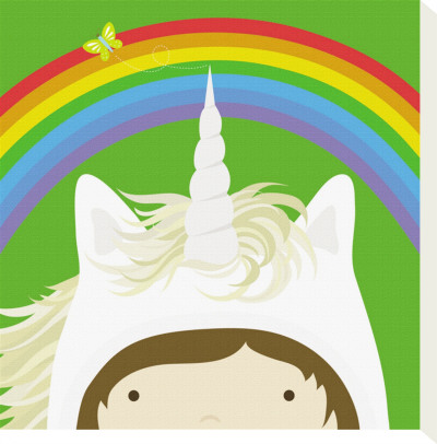 Peek-A-Boo Heroes: Unicorn by Yuko Lau Pricing Limited Edition Print image