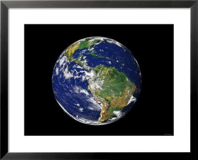 Full Earth Showing South America by Stocktrek Images Pricing Limited Edition Print image