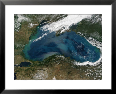 The Black Sea In Eastern Russia Is Experiencing An Ongoing Phytoplankton Bloom by Stocktrek Images Pricing Limited Edition Print image