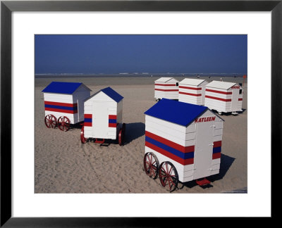 Beach Huts, Blankenberge, Belgium by James Emmerson Pricing Limited Edition Print image