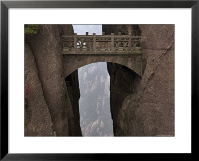 Walking Fairy Land Bridge, White Cloud Scenic Area, Mount Huangshan, Anhui Province by Jochen Schlenker Pricing Limited Edition Print image