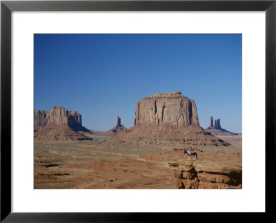 Navajo Lands, Arid Landscape With Eroded Rock Formations, Monument Valley, Usa by Adina Tovy Pricing Limited Edition Print image