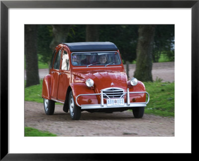Old Red Citroen, Bodega Bouza Winery, Canelones, Montevideo, Uruguay by Per Karlsson Pricing Limited Edition Print image