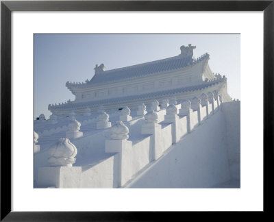 Forbidden City Made Of Snow And Ice Slide, Ice And Snow Festival, Harbin, Heilongjiang, China by Walter Bibikow Pricing Limited Edition Print image