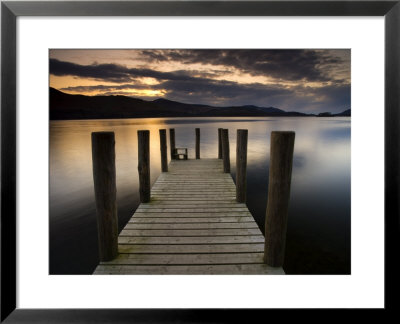Jetty On Derwent Water In The Lake District, Cumbria, England by Adam Burton Pricing Limited Edition Print image