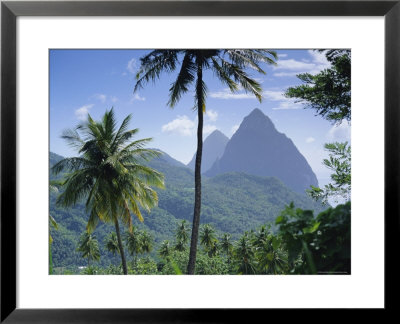 The Pitons, St. Lucia, Caribbean, West Indies by John Miller Pricing Limited Edition Print image