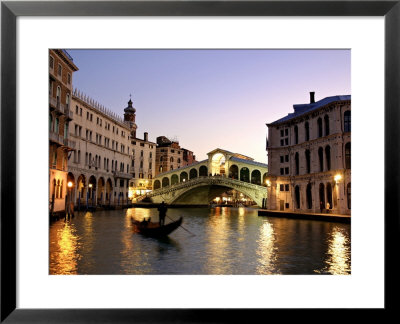 Rialto Bridge, Grand Canal, Venice, Italy by Alan Copson Pricing Limited Edition Print image