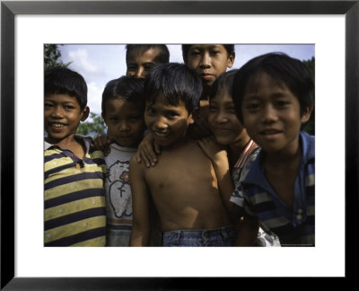 Smiling Children, Indonesia by Michael Brown Pricing Limited Edition Print image