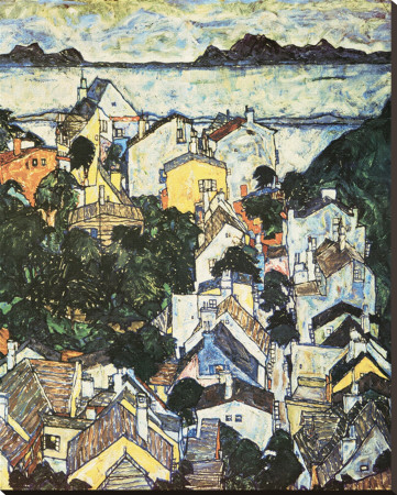 Summer Landscape, 1917 by Egon Schiele Pricing Limited Edition Print image