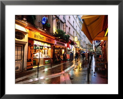 Qaurtier , Latin Quarter At Night, Rue De La Huchette, Paris, Ile-De-France, France by John Elk Iii Pricing Limited Edition Print image