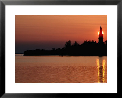 Sunset Over Poveglia Island And The Lagoon, Venice, Veneto, Italy by Roberto Gerometta Pricing Limited Edition Print image