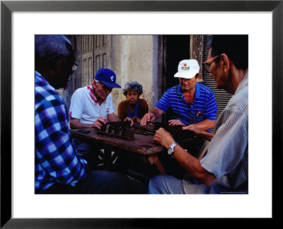 Men Playing Dominos Outside, Havana, Cuba by Richard I'anson Pricing Limited Edition Print image