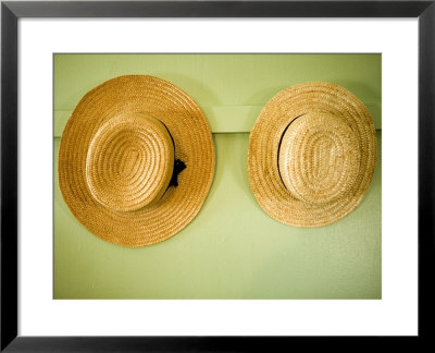 Amish Hats Hanging On A Wall, Pennsylvania by Tim Laman Pricing Limited Edition Print image
