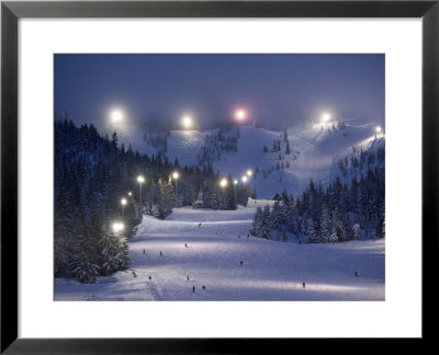 Lighting Over The Mt. Hood Skibowl Night Skiing Area by Jim Richardson Pricing Limited Edition Print image