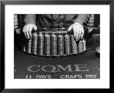 Craps Table Set Up At Town House Gambling Casino by Alfred Eisenstaedt Pricing Limited Edition Print image