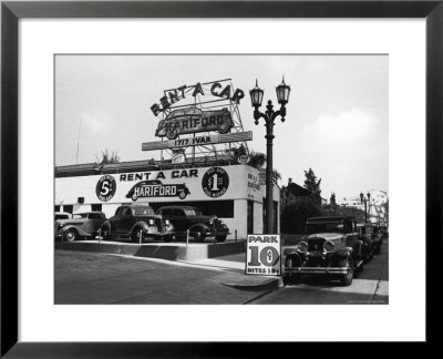 Exterior Of The Hartford Rent A Car Lot by Alfred Eisenstaedt Pricing Limited Edition Print image