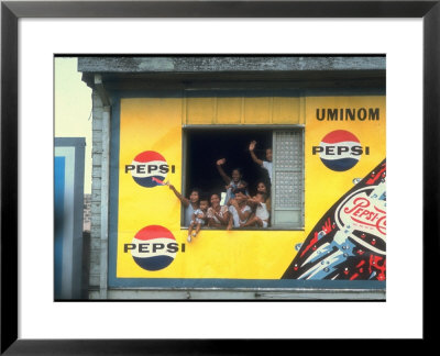 Large Billboard Painted On Side Of Building Advertising Pepsi Cola, Manila, Philippines by Arthur Schatz Pricing Limited Edition Print image