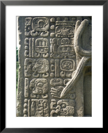 Mayan Stela J, Dating From 756 Ad, Quirigua, Unesco World Heritage Site, Guatemala, Central America by Christopher Rennie Pricing Limited Edition Print image