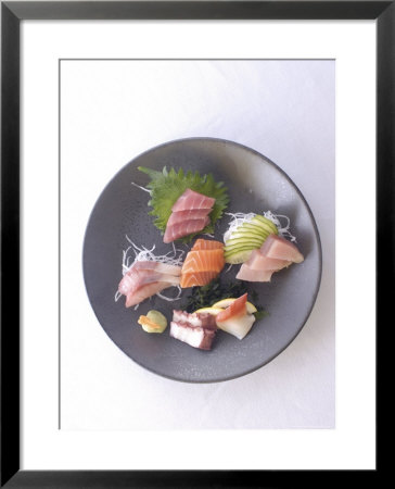 Plate Of Raw Fish, Japan by Aaron Mccoy Pricing Limited Edition Print image