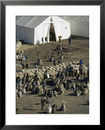 U.N.-W.F.P. Refugee Food Distribuution, Sekota, Ethiopia, Africa by Dominic Harcourt-Webster Pricing Limited Edition Print image