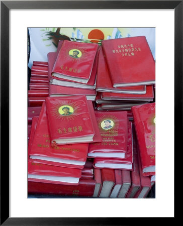 Little Red Books For Sale At The Great Flea Market, Pan Jia Yuan, Beijing, China by Adam Tall Pricing Limited Edition Print image