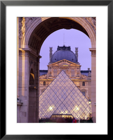 The Louvre And Pyramid, Paris, France, Europe by Gavin Hellier Pricing Limited Edition Print image