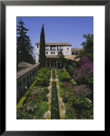 Gardens Of The Generalife, The Alhambra, Granada, Andalucia (Andalusia), Spain, Europe by Julia Thorne Pricing Limited Edition Print image