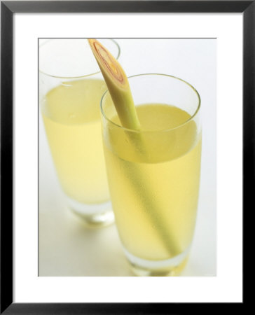 Lemon Grass Lemonade In Two Glasses by Chris Alack Pricing Limited Edition Print image