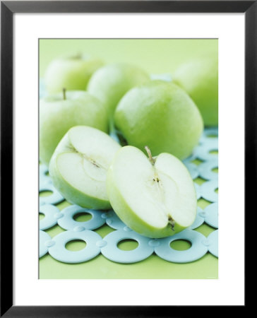 Green Apples, Whole And Halved by Maja Smend Pricing Limited Edition Print image