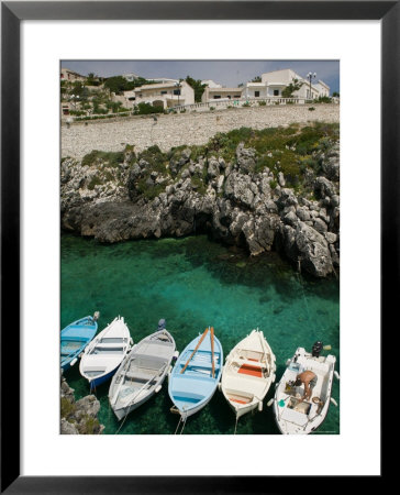 Castro Marina, Town Marina, Puglia, Italy by Walter Bibikow Pricing Limited Edition Print image