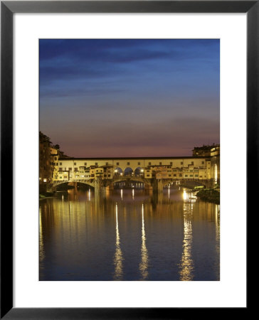 Ponte Vecchio, Arno River, Florence, Italy by Neil Farrin Pricing Limited Edition Print image
