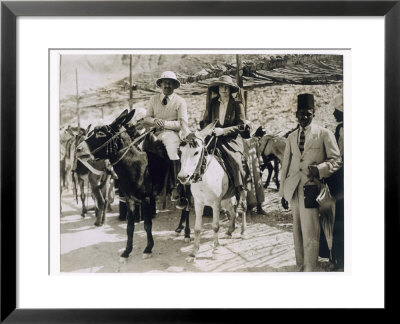 Lady Ribblesdale And Mr Stephen Vlasto, Tomb Of Tutankhamun, Valley Of The Kings, 1922 by Harry Burton Pricing Limited Edition Print image
